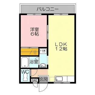 バース愛【2階】の間取り