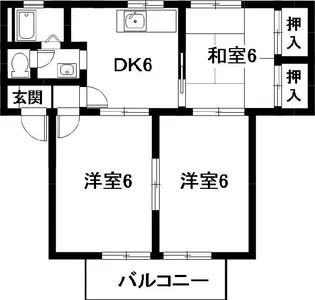 サンステージ豊川 A棟【2階】の間取り
