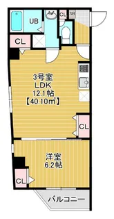 CourtyardAsakusa【4階】の間取り