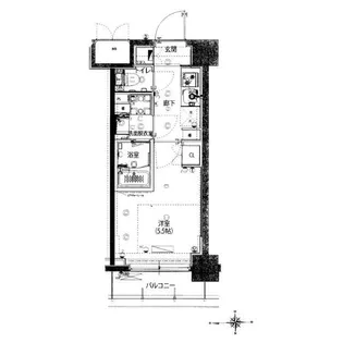 ハーモニーレジデンス武蔵小杉#002【1階】の間取り