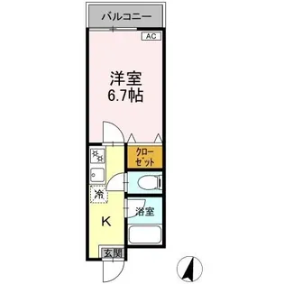 modern palazzo文教東【2階】の間取り