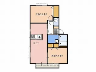 グリーンガーデン箱森 C棟【2階】の間取り