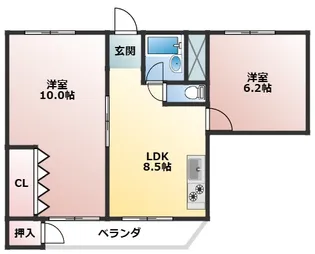 エターナルシティー公園 1号館【4階】の間取り