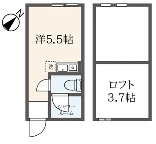 メゾンドミア【1階】の間取り