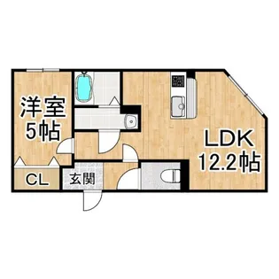 ブライズシーズン川上【4階】の間取り
