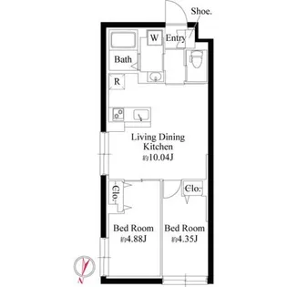 グランパセオ大岡山【1階】の間取り