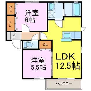 ヴィーガ【2階】の間取り
