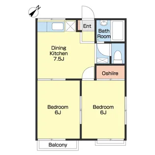 グランデュールJUN【2階】の間取り