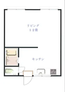 ブルーコーポ【1階】の間取り