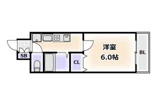 レジェンドール日本橋東【3階】の間取り