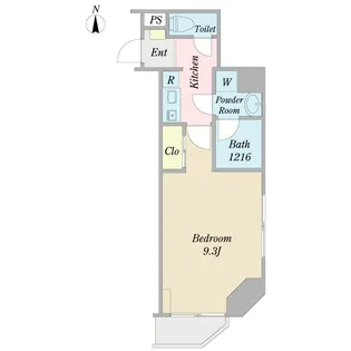 アルティス芝公園【7階】の間取り