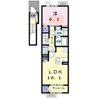 コンフォール・アイリス【2階】の間取り