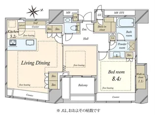 ザ・パークハウスグラン三番町26【6階】の間取り