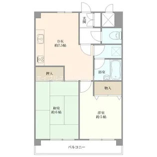 ホポロ東万代【3階】の間取り