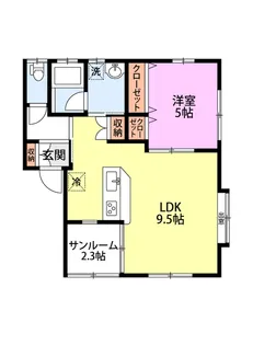 ファミール・ラテa【1階】の間取り