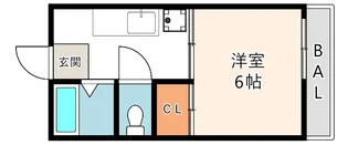 SOLEIL心斎橋【2階】の間取り