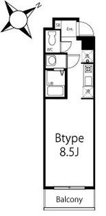 ブリティッシュクラブ鶴見【3階】の間取り