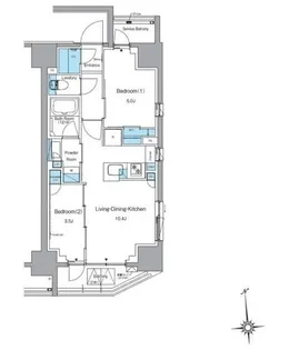 ルフォンプログレ上野稲荷町【3階】の間取り