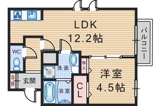クレールコート【3階】の間取り