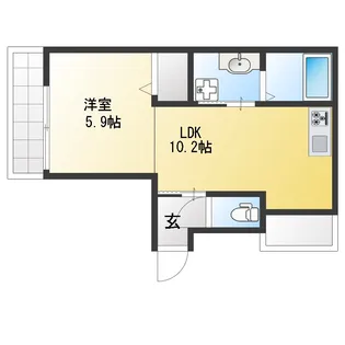 カサ・モンテ【2階】の間取り