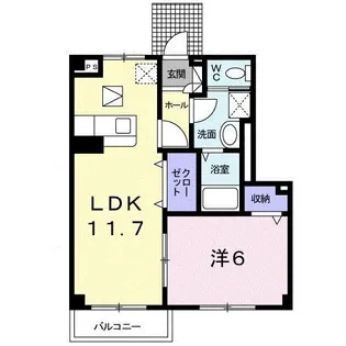 プリムローズI【1階】の間取り