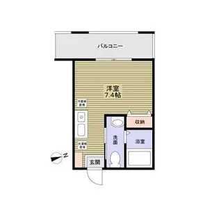 α(アルファ) parks east【2階】の間取り