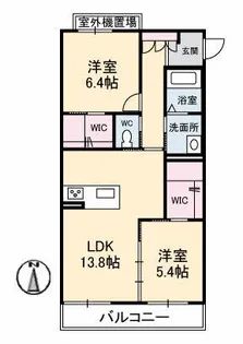 シャーメゾン丸亀【2階】の間取り