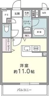 カルムクレール2.5.8【7階】の間取り