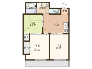 タウンプラザ東【2階】の間取り