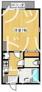 メゾコーポ汲沢【1階】の間取り