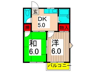 グランビ-ア【2階】の間取り