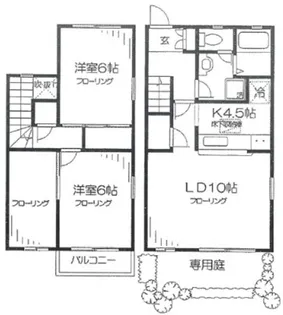 メンバーズヒル一ツ家G【2階】の間取り