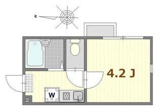 シャンテ四ツ木【2階】の間取り
