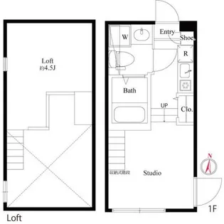 オアシスコイワ【1階】の間取り
