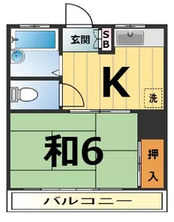 カメリアハイツ【1階】の間取り