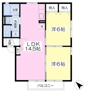 エムティジェイ A棟【2階】の間取り