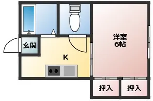 大建コーポ【1階】の間取り