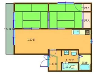 ガーデンプレイス白鳥 壱番館【2階】の間取り