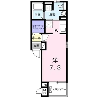 ミライフ多摩川【2階】の間取り