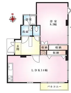 KHマンション【1階】の間取り