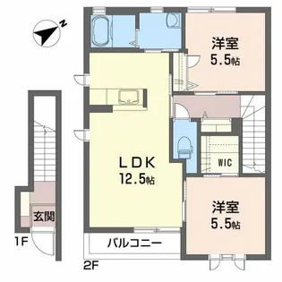 アメニティ・ハーモニー【2階】の間取り