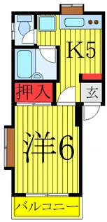 レジデンス第2築地【3階】の間取り