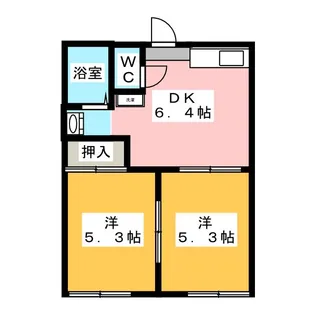 タウニィワン【2階】の間取り