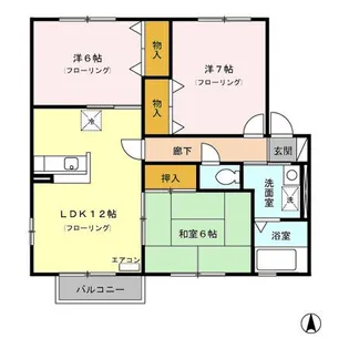 ロイヤルタウン広面 B【2階】の間取り