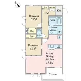 フロレゾン【1階】の間取り