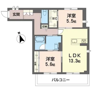 エスポワール武蔵浦和【2階】の間取り