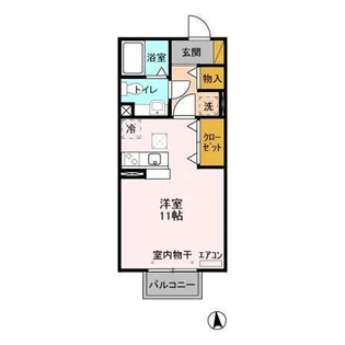 ノーベルパーク 15・16・17【1階】の間取り