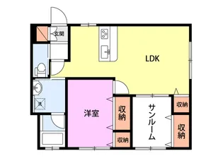 メイセ・スリー【1階】の間取り