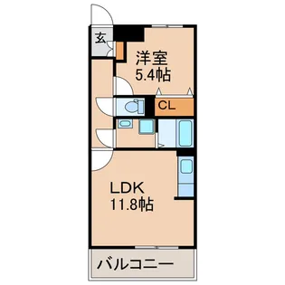 ESPRO白崎【2階】の間取り