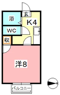 アルカディア総社【2階】の間取り